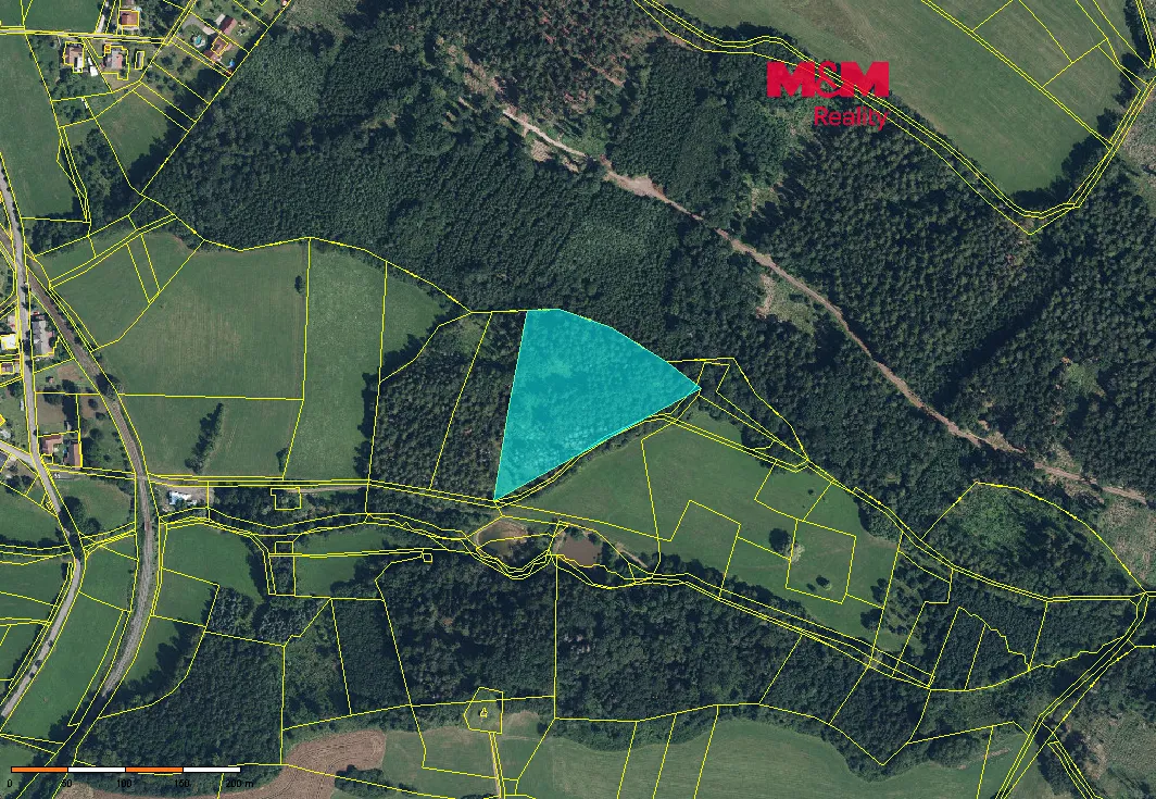 Prodej lesa 15253 m²